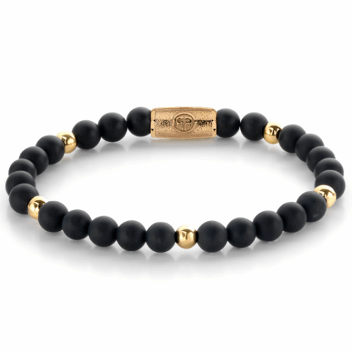 REBEL & ROSE karkötő Matt Black Madonna karkötő RR-60078-G