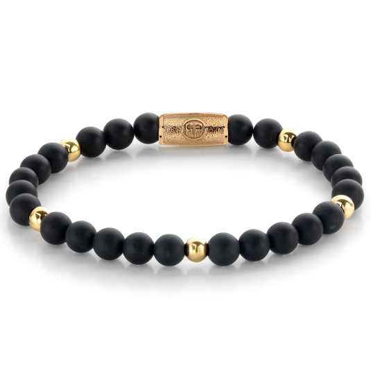 REBEL & ROSE karkötő Matt Black Madonna karkötő RR-60078-G