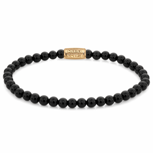 REBEL & ROSE karkötő Black Velvet gold karkötő RR-40108-G