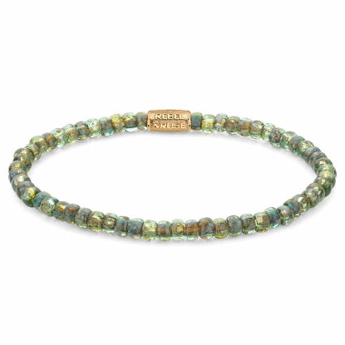 REBEL & ROSE karkötő Glass Rocks Secret Garden karkötő RR-40115-G