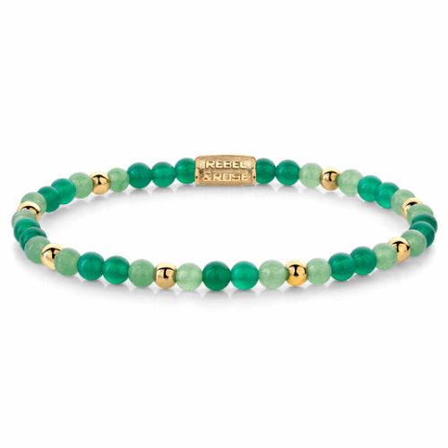 REBEL & ROSE karkötő Green Morning Vibes karkötő RR-40122-G