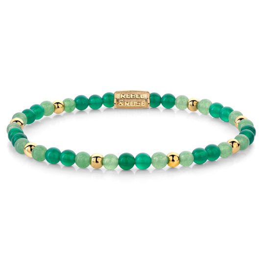 REBEL & ROSE karkötő Green Morning Vibes karkötő RR-40122-G