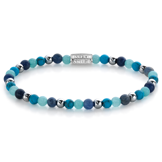 REBEL  & ROSE karkötő Blue Summer Vibes karkötő RR-40054-S