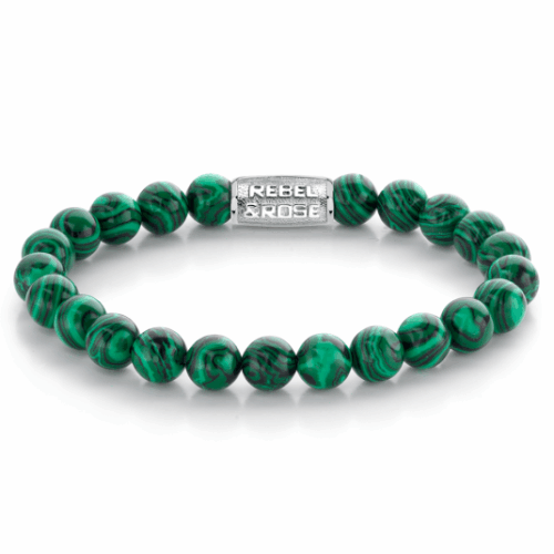 REBEL & ROSE karkötő Malachite Green karkötő RR-80080-S