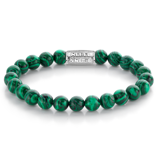 REBEL & ROSE karkötő Malachite Green karkötő RR-80080-S