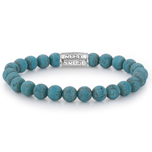 REBEL & ROSE karkötő Matt Turquoise Delight karkötő RR-80043-S