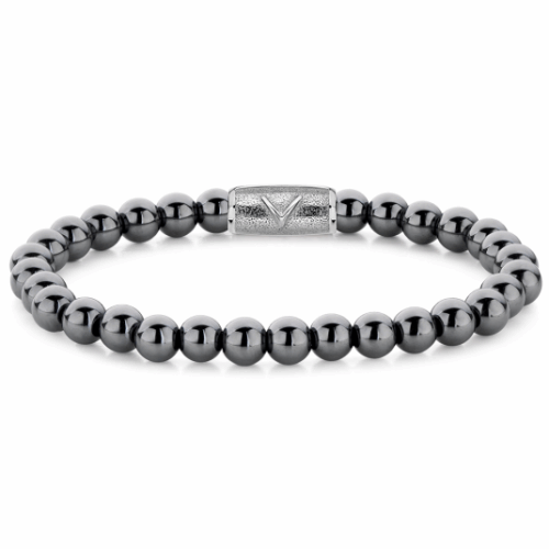 REBEL & ROSE karkötő Grey Silver Shine karkötő RR-6DV02-S