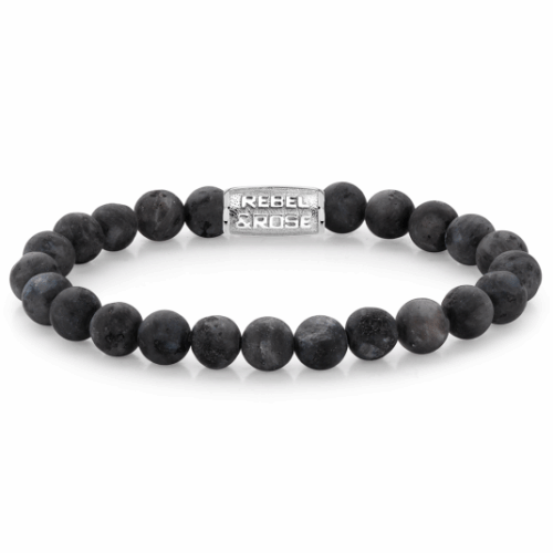 REBEL & ROSE karkötő Matt Grey Seduction karkötő RR-80025-S