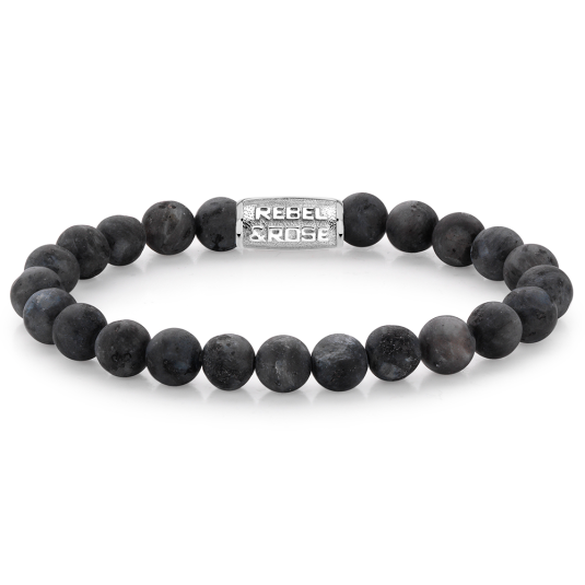 REBEL & ROSE karkötő Matt Grey Seduction karkötő RR-80025-S
