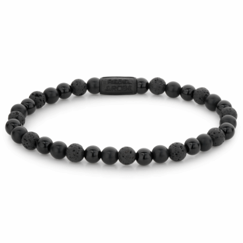 REBEL & ROSE karkötő Black Rocks karkötő RR-60088-B