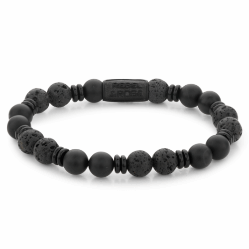 REBEL & ROSE karkötő Variations Black karkötő RR-80093-B