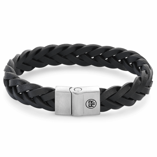 REBEL & ROSE karkötő Braided Black Matt karkötő RR-M0025-S