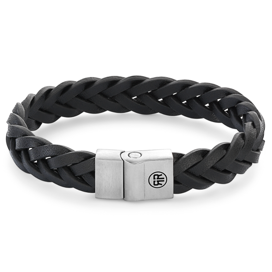 REBEL & ROSE karkötő Braided Black Matt karkötő RR-M0025-S