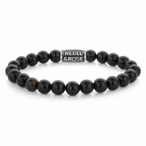 REBEL & ROSE karkötő Black Velvet Vintage karkötő RR-80102-V