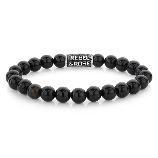 REBEL & ROSE karkötő Black Velvet Vintage karkötő RR-80102-V