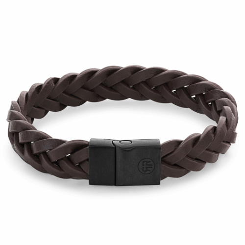 REBEL & ROSE karkötő Metal Braided Brown Black karkötő RR-M0029-B