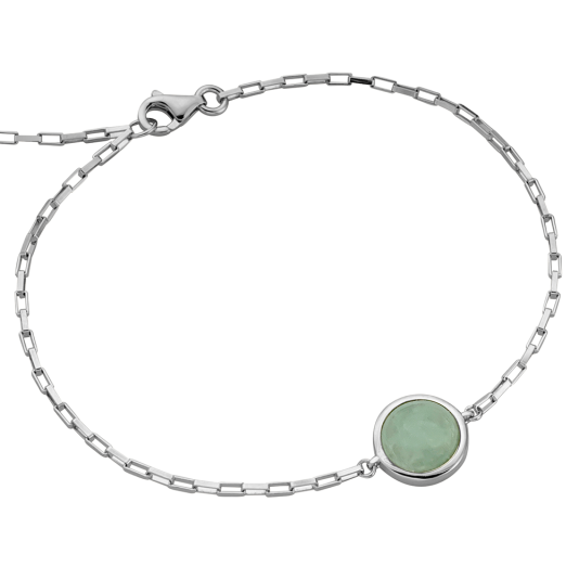 ESPRIT ezüst karkötő zöld kővel karkötő ESBR01461117