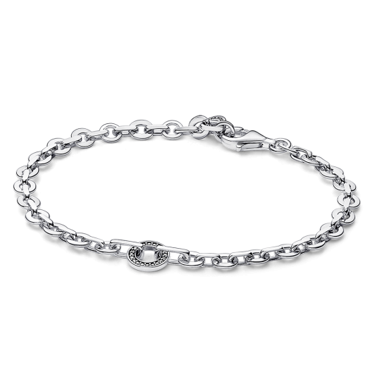 PANDORA Signature Pavé merész láncos karkötő karkötő 592777C01