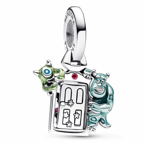 PANDORA Disney Pixar Szörny Rt. ajtó függő charm