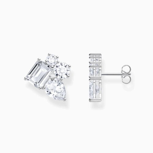 THOMAS SABO fülbevaló White stone in different sizes fülbevaló H2275-051-14