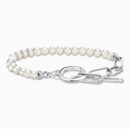 THOMAS SABO karkötő Pearls and zirconia karkötő A2134-167-14-L19V