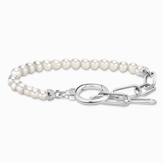 THOMAS SABO karkötő Pearls and zirconia karkötő A2134-167-14-L19V