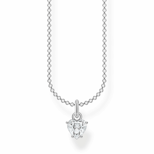 THOMAS SABO nyaklánc White stones heart nyaklánc SCKE150325