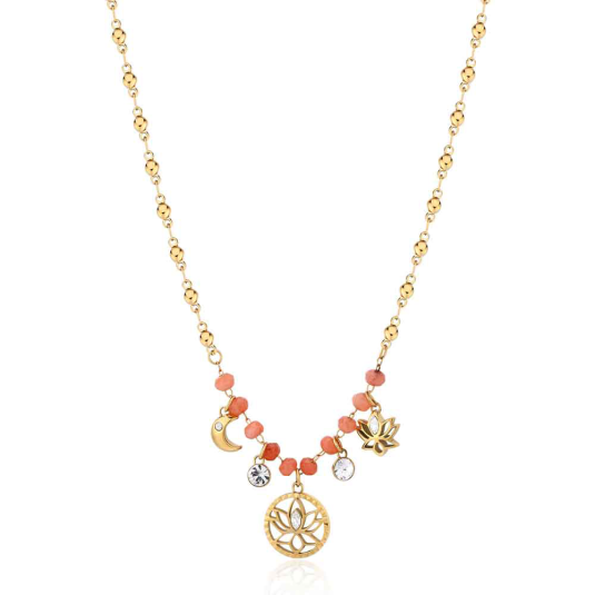 BROSWAY nyaklánc Chakra Lotus flower nyaklánc BWBHKN087