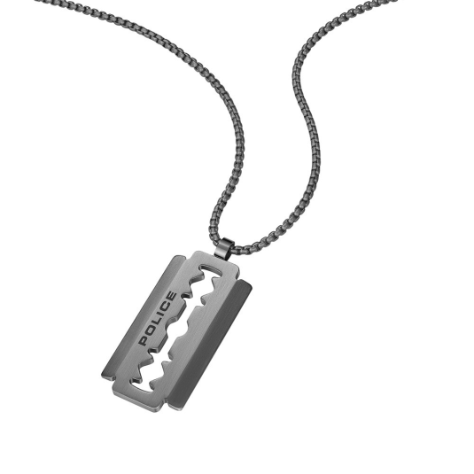 POLICE férfi Razorblade acél nyaklánc nyaklánc POPEAGN0005502