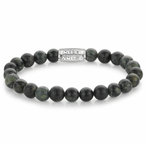 REBEL & ROSE karkötő Green Rocks karkötő RR-80107-S