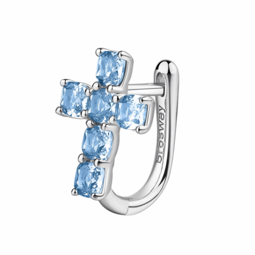 BROSWAY fél pár fülbevaló Fancy Light blue fülbevaló BWFCL16