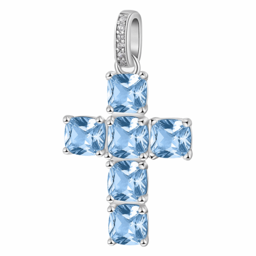 BROSWAY medál Fancy Light blue medál BWFCL14
