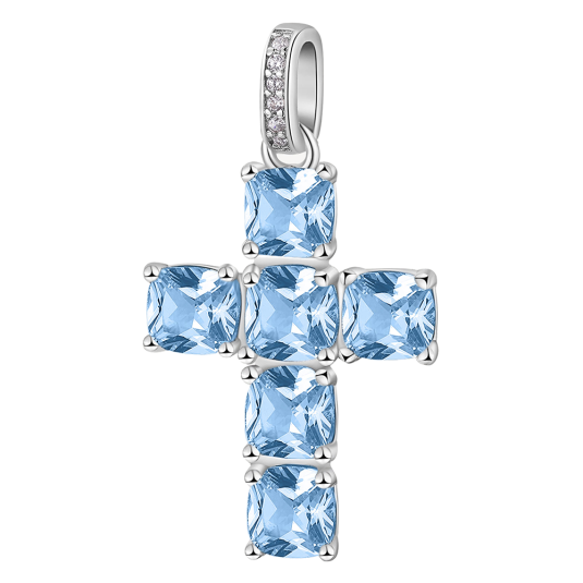 BROSWAY medál Fancy Light blue medál BWFCL14