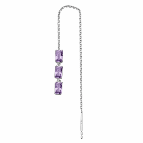 BROSWAY fél pár fülbevaló Fancy Magic purple fülbevaló BWFMP23