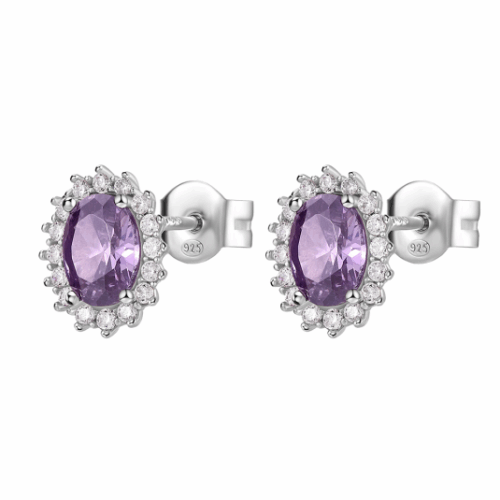 BROSWAY fülbevaló Fancy Magic purple fülbevaló BWFMP22