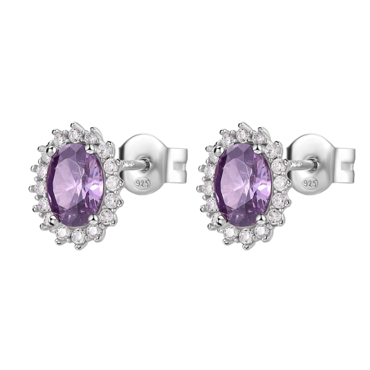 BROSWAY fülbevaló Fancy Magic purple fülbevaló BWFMP22