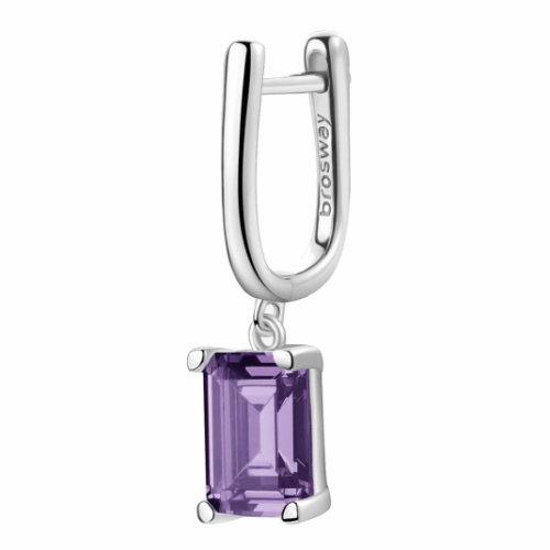 BROSWAY fél pár fülbevaló Fancy Magic purple fülbevaló BWFMP11