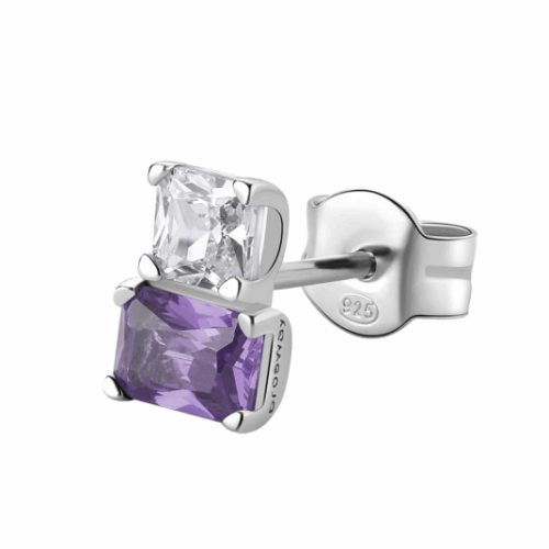 BROSWAY fél pár fülbevaló Fancy Magic purple fülbevaló BWFMP10