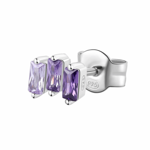 BROSWAY fél pár fülbevaló Fancy Magic purple fülbevaló BWFMP09