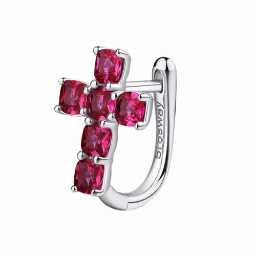 BROSWAY fél pár fülbevaló Fancy Passion ruby fülbevaló BWFPR14