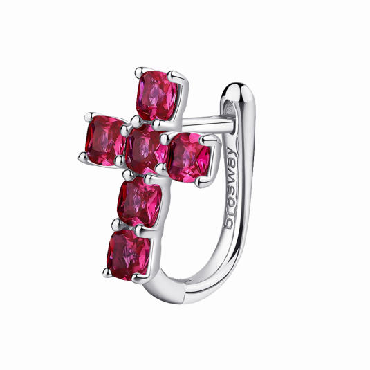 BROSWAY fél pár fülbevaló Fancy Passion ruby fülbevaló BWFPR14