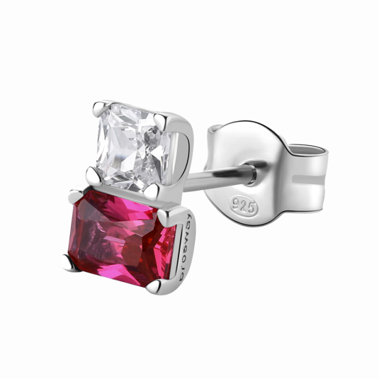 BROSWAY fél pár fülbevaló Fancy Passion ruby fülbevaló BWFPR07