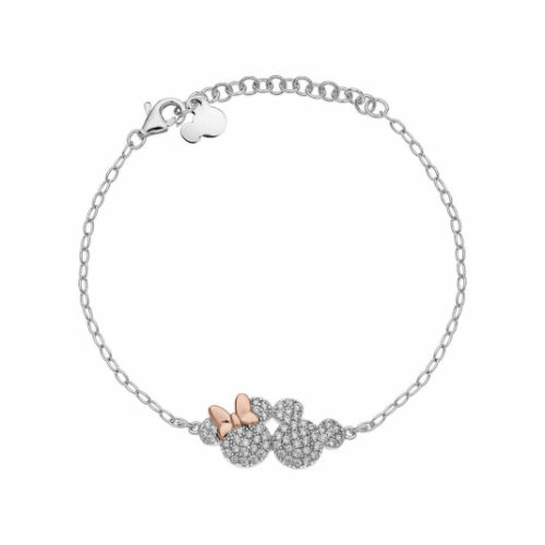 DISNEY ezüst karkötő Mickey and Minnie karkötő BS00048TZWL-55.CS