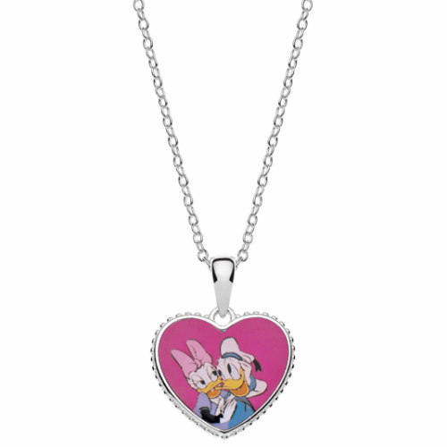 DISNEY  ezüst nyaklánc Donald és Daisy nyaklánc CS00025SL-P.CS