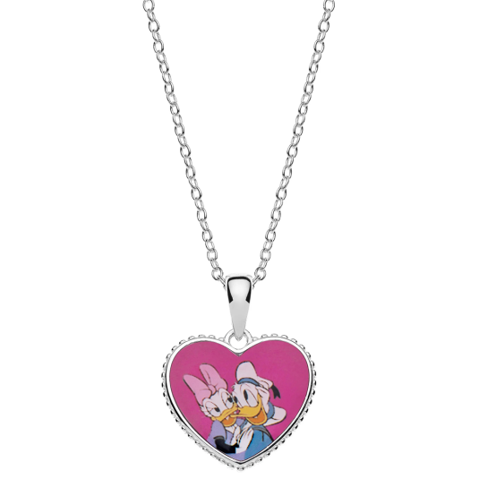 DISNEY  ezüst nyaklánc Donald és Daisy nyaklánc CS00025SL-P.CS