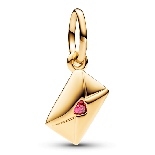 PANDORA  aranyozott charm Szerelmes levél