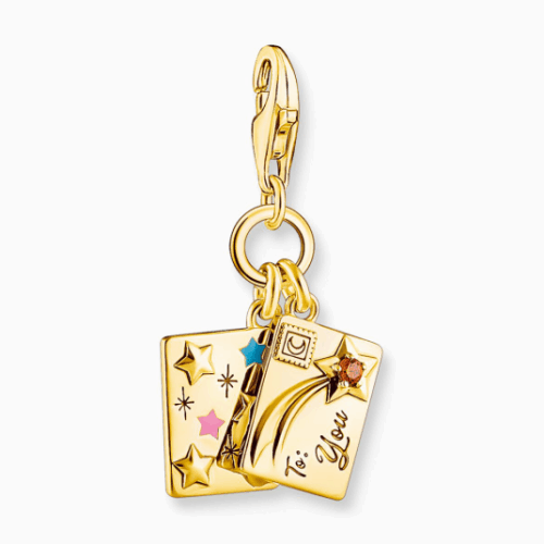 THOMAS SABO charm medál  Letter gold medál 2065-414-7