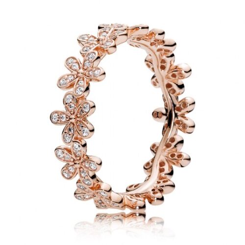 PANDORA aranyozott Ragyogó százszorszépkoszorú gyűrű gyűrű 180934CZ