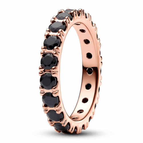PANDORA aranyozott gyűrű Fényes sor gyűrű 180050C02