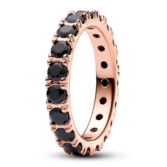 PANDORA aranyozott gyűrű Fényes sor gyűrű 180050C02